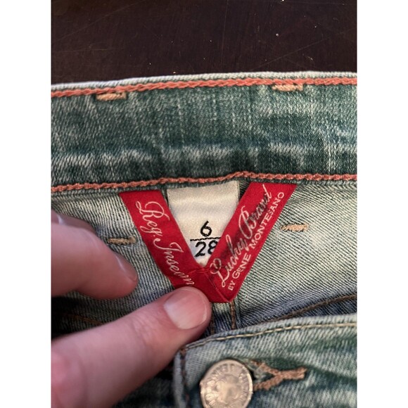 Lucky Brand Jeans Womens 6/28 Blue Light Wash Bootcut Mid Rise Zip Fly Denim - Picture 8 of 9